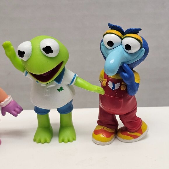 Disney Muppet Babies Sesame Street 4 Figures Ms Piggy Kermit Frog Gonzo Animal - Picture 4 of 16